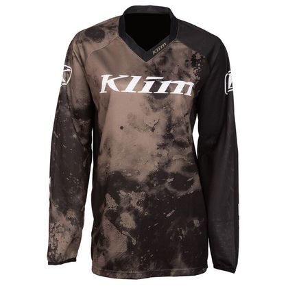 Camiseta de motocross KLIM XC LITE WOMAN 2023 - Gris / Negro