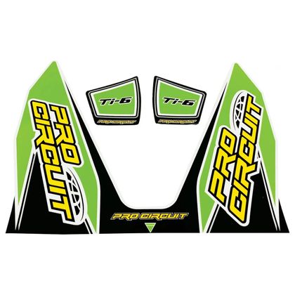Stickers Pro Circuit TI6 Universel - Vert