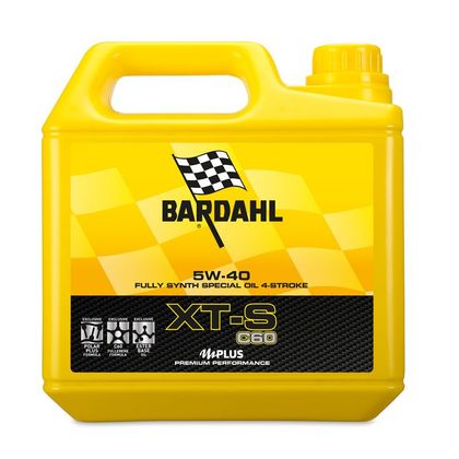 Aceite de motor Bardahl XT-S C60 5W40 4 litros universal Ref : BDH0035 / 355049 