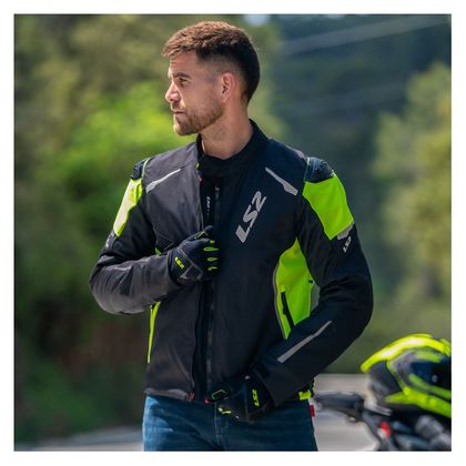 Veste Moto LS2 ZOOM - Noir / Jaune