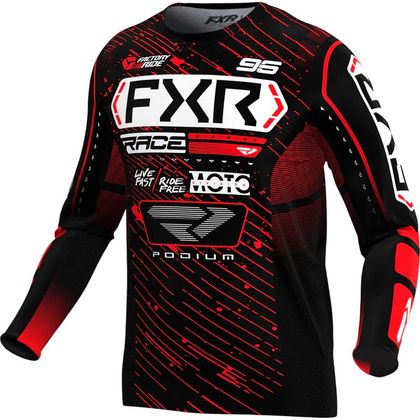 FXR PODIUM ENFANT 2026 Cross jersey - Black / Red Ref : FXR0877 