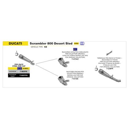 Silencieux Arrow PRO-RACE TITANE Racing - Gris