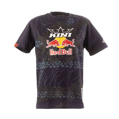 T-Shirt manches courtes Kini Red Bull TOPOGRAPHY - Bleu Ref : KRB0056 
