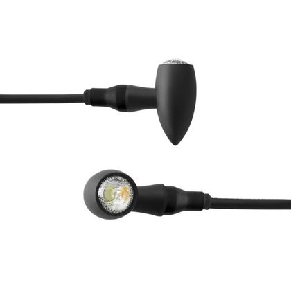 Clignotant Rizoma CLUB L - 2 fonctions (la paire) Universel - Noir Ref : RZ1115 
