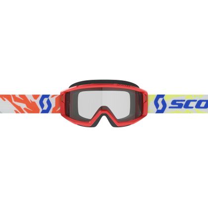 Gafas de motocross Scott PRIMAL - CLEAR - YOUTH - Rojo