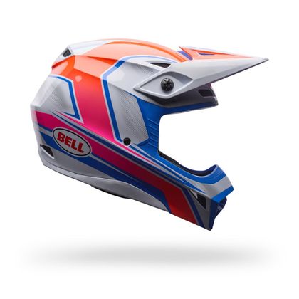 Casque cross Bell MX-10 MIPS SPEEDWAY 2026 - Blanc / Bleu