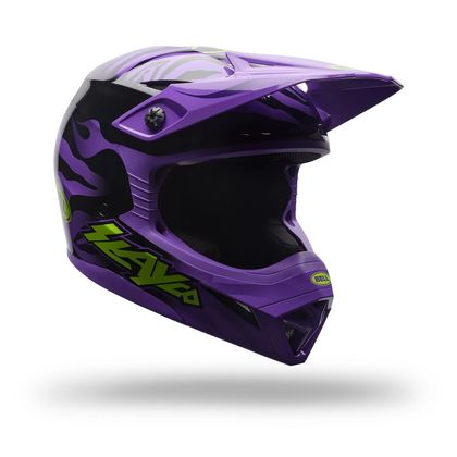 Bell MX-10 MIPS - SLAYCO CHILD Cross helmet - Black / Purple Ref : EL0899 