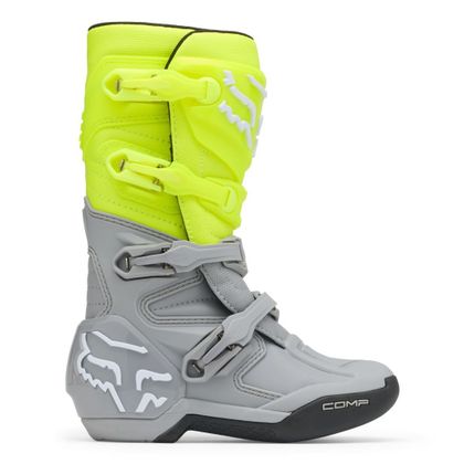 Bottes cross Fox COMP DZIECKO - Żółty / Szary
