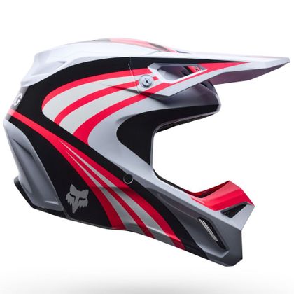 Kask cross Fox V1 - DRAFT - DZIECKO - Biały / Różowy