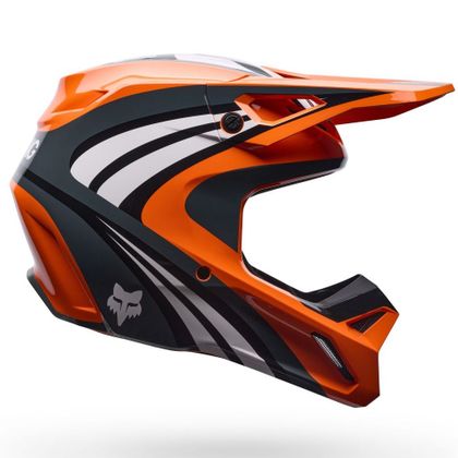 Kask cross Fox V1 - DRAFT - DZIECKO - Pomarańczowy / Czarny