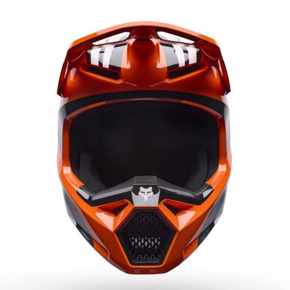 Kask cross Fox V1 - DRAFT 2027 - Szary / Pomarańczowy
