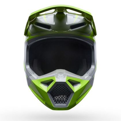 Kask cross Fox V1 - FRAME 2027 - Szary / Żółty