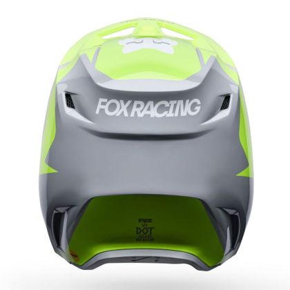 Casque cross Fox V1 - FRAME - ENFANT - Gris / Jaune