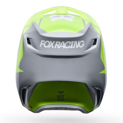 Kask cross Fox V1 - FRAME 2027 - Szary / Żółty