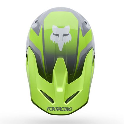 Kask cross Fox V1 - FRAME 2027 - Szary / Żółty