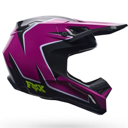 Fox V1 - RAID - KINDER Crosshelm - Paars / Zwart