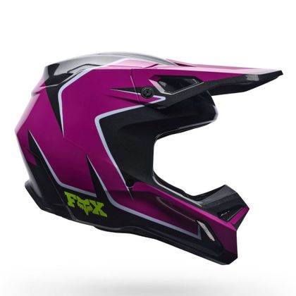 Kask cross Fox V1 - RAID 2027 - Fioletowy / Czarny