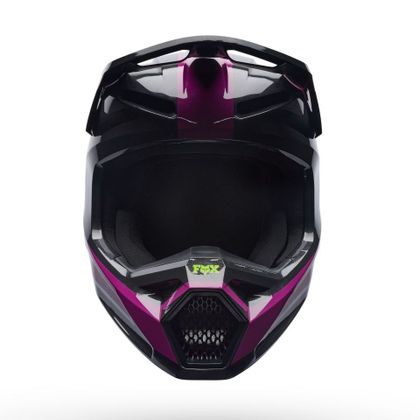 Fox V1 - RAID - KINDER Crosshelm - Paars / Zwart