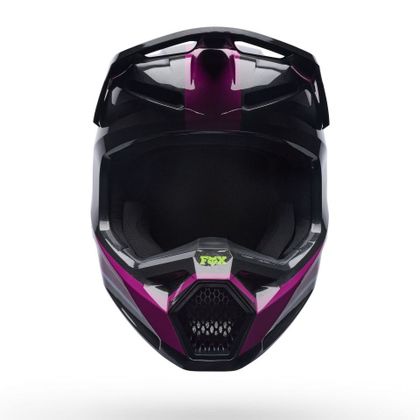 Kask cross Fox V1 - RAID 2027 - Fioletowy / Czarny