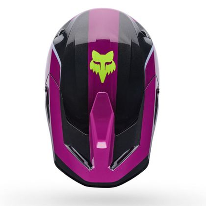Kask cross Fox V1 - RAID 2027 - Fioletowy / Czarny