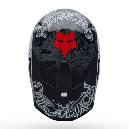 Fox V1 - ABYSS - KINDER Crosshelm - Zwart