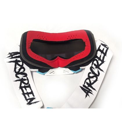 Masque cross Airscreen Aero 02 MX écran Iiridum red 2025 - Noir / Blanc