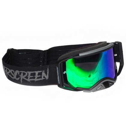Masque cross Airscreen Aero 04 MX écran Iridum green 2025 - Noir / Gris Ref : ASM0020 / 001-018-IR4 
