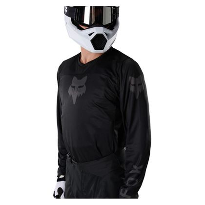 Maillot cross Fox 180 - BLACKOUT 2027 - Noir