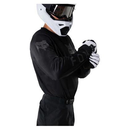Maillot cross Fox 180 - BLACKOUT 2027 - Noir