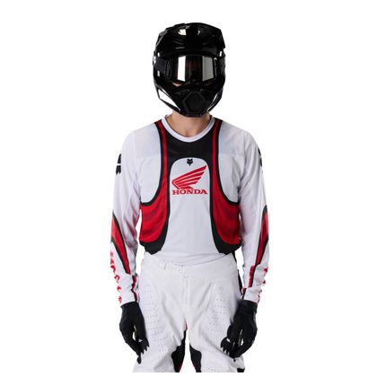 Krosový dres Fox 180 - HONDA 2027 - Bílá / Červená