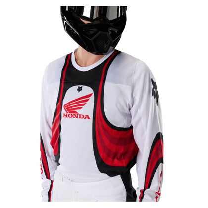 Krosový dres Fox 180 - HONDA 2027 - Bílá / Červená