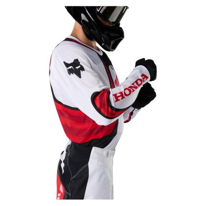 Krosový dres Fox 180 - HONDA 2027 - Bílá / Červená
