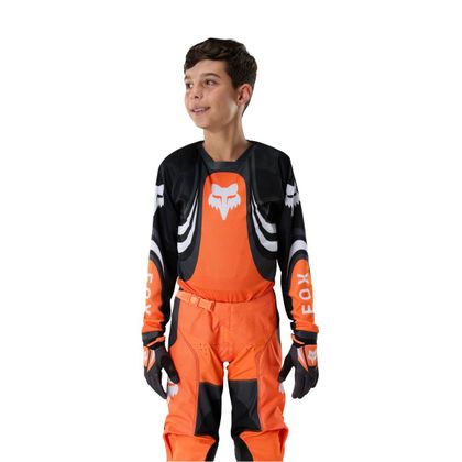 Fox 180 - DRAFT - KINDER Crossshirt - Oranje / Zwart