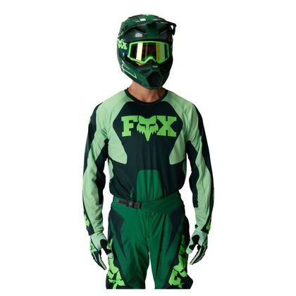 Krosový dres Fox 180 - RAID 2027 - Zelená