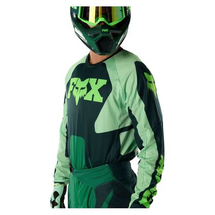 Krosový dres Fox 180 - RAID 2027 - Zelená