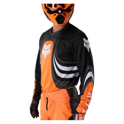 Krosový dres Fox 180 - DRAFT 2027 - Černá / Oranžová