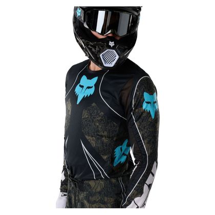 Camisola de motocross Fox FLEXAIR - APEX 2027 - Preto