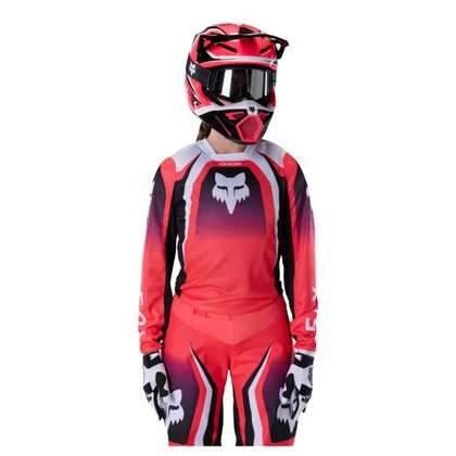 Koszulka cross Fox 180 - FRAME KOBIETA 2027 - Różowy