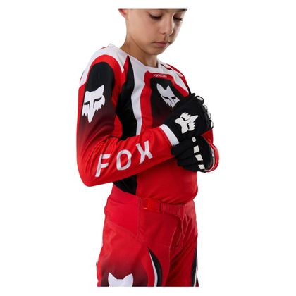 Koszulka cross Fox 180 - FRAME - DZIECKO - Czerwony