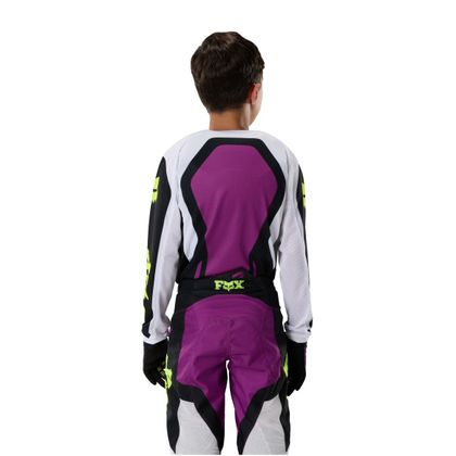 Fox 180 - RAID - KINDER Crossshirt - Paars / Zwart