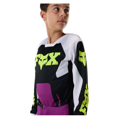 Fox 180 - RAID - KINDER Crossshirt - Paars / Zwart