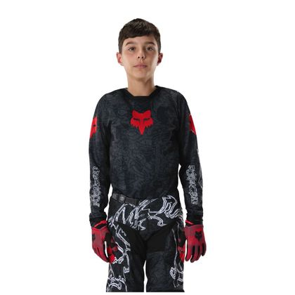 Fox 180 - ABYSS - KINDER Crossshirt - Zwart