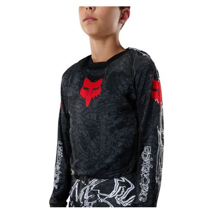 Fox 180 - ABYSS - KINDER Crossshirt - Zwart