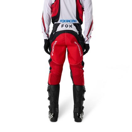 Pantalon cross Fox 180 - HONDA 2027 - Blanc / Rouge