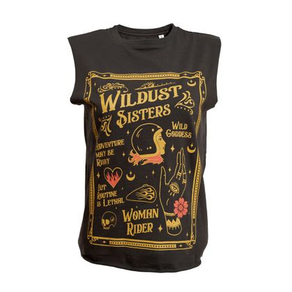 T-Shirt manches courtes Wildust SOEURCIERES NOIR - Marron Ref : WILD0020 