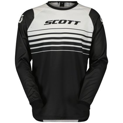 Camiseta de motocross Scott EVO SWAP ENFANT - Negro / Blanco Ref : SCO1517 