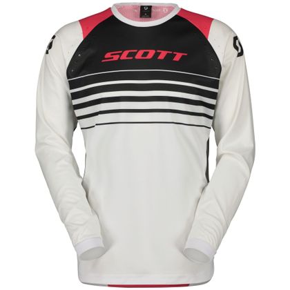 Camiseta de motocross Scott EVO SWAP 2024 - Blanco / Rosa Ref : SCO1514 