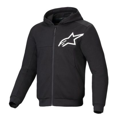 Sweat moto Alpinestars CHROME V2 SPORT - Noir / Blanc Ref : AP3642 