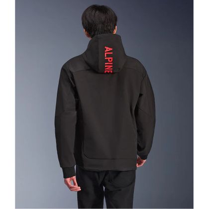 Alpinestars RADIUM TECH Motorcycle sweatshirt - Black / Red