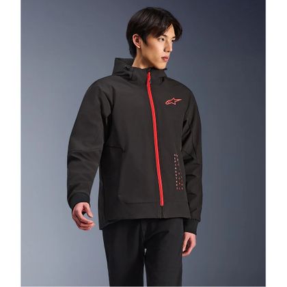 Alpinestars RADIUM TECH Motorcycle sweatshirt - Black / Red